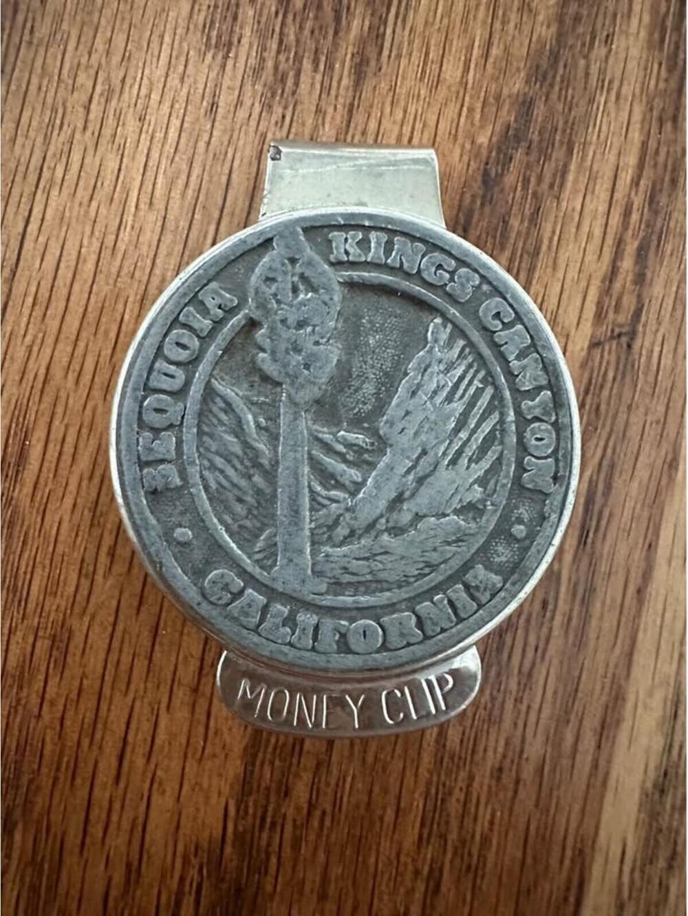 Vintage Money Clip featuring "SEQUOIA KINGS CANYON CALIFORNIA"